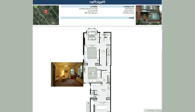 Plan web interactivo realizado con MagicPlan